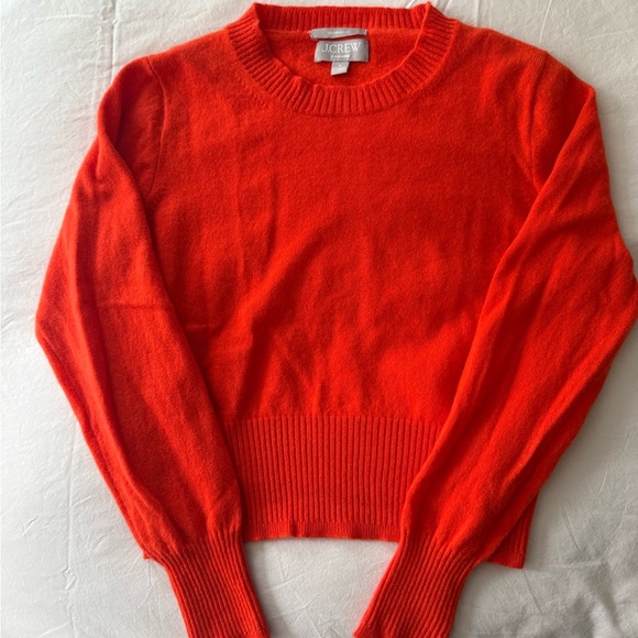 J. Crew Cashmere Shrunken Crewneck Sweater - Picture 1 of 5